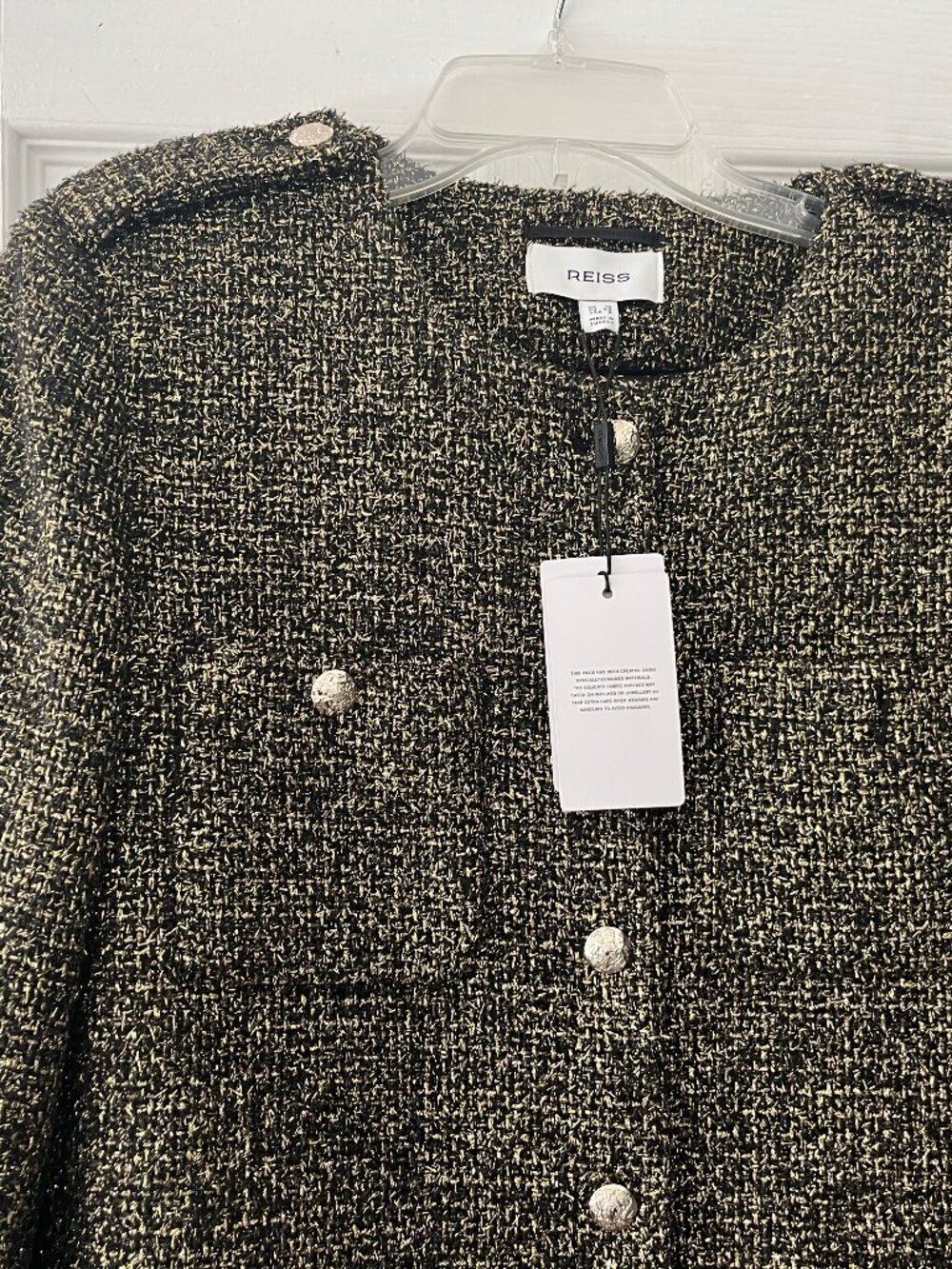 Reiss- Wynee Cropped Sparkle Jacket